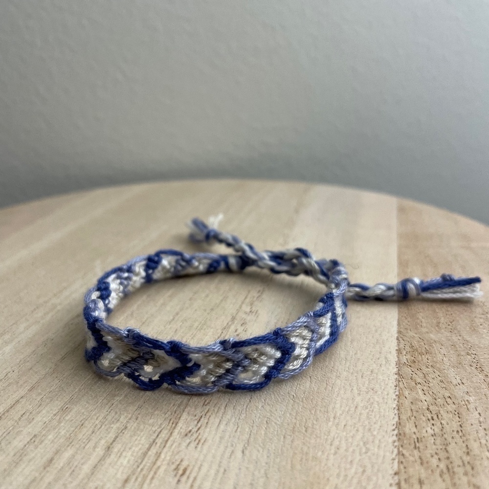 Light Indigo Woven Bracelet